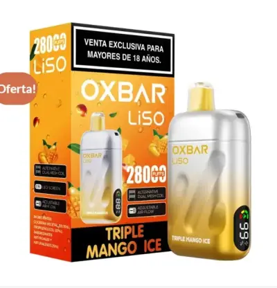 Vaporizador Desechable Oxbar Liso Triple Mango Ice - miniatura 1