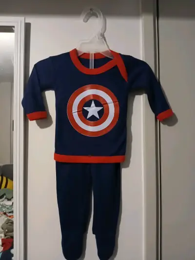 Pijama infantil Capitán América talla 0 a 3 - miniatura 2