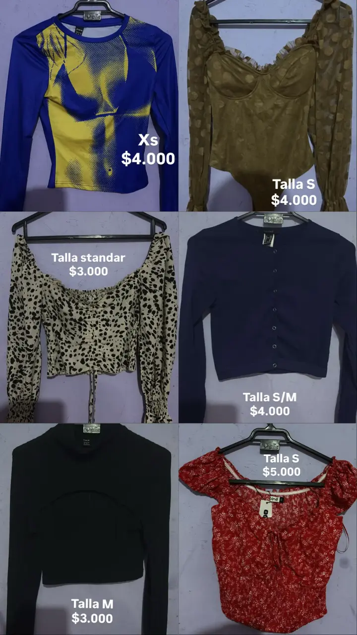 Polera azul y amarilla talla XS - 1