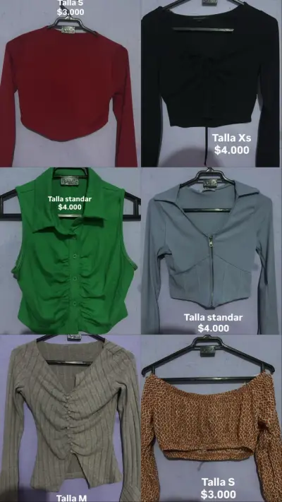 Polera azul y amarilla talla XS - miniatura 4