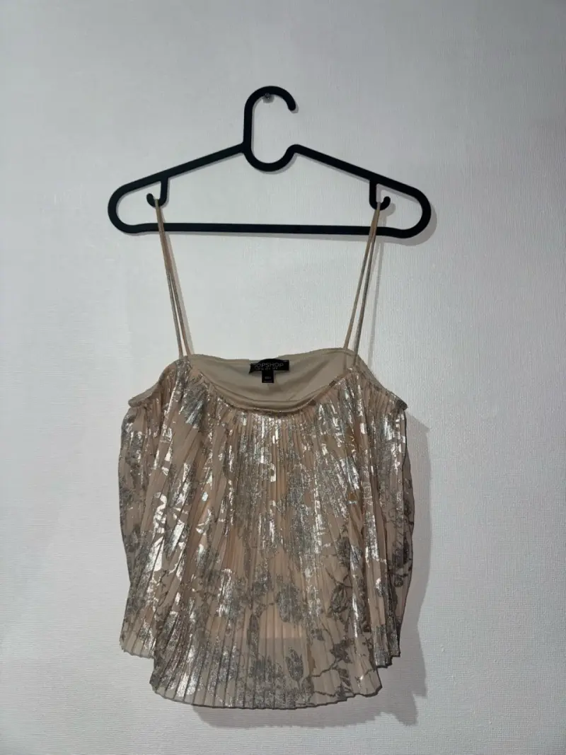 Blusa Topshop plisada con estampado floral