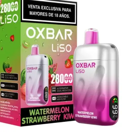 Vape Oxbar LiSo 2800 Puffs Sabor Sandía Kiwi - miniatura 1