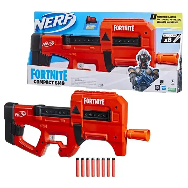 Lanzador Nerf Fortnite Compact SMG Motorizado - 4