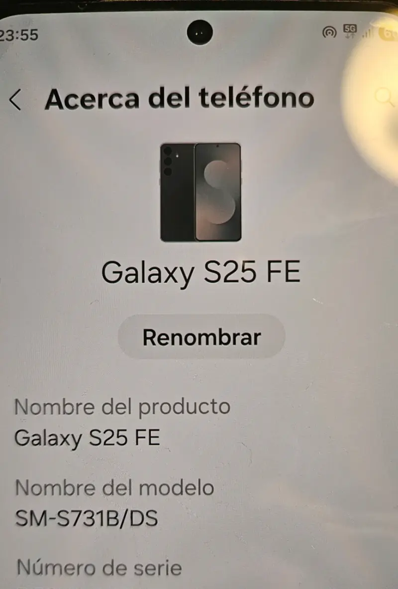 Samsung S25 FE con cargador y caja - 2
