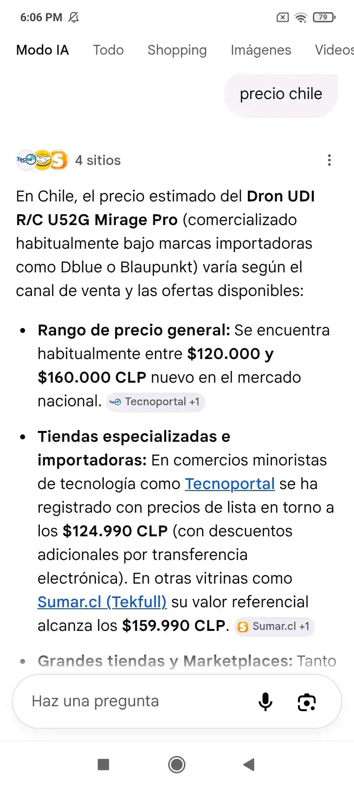 Dron Udir/c Mirage Pro con Control Remoto - 5
