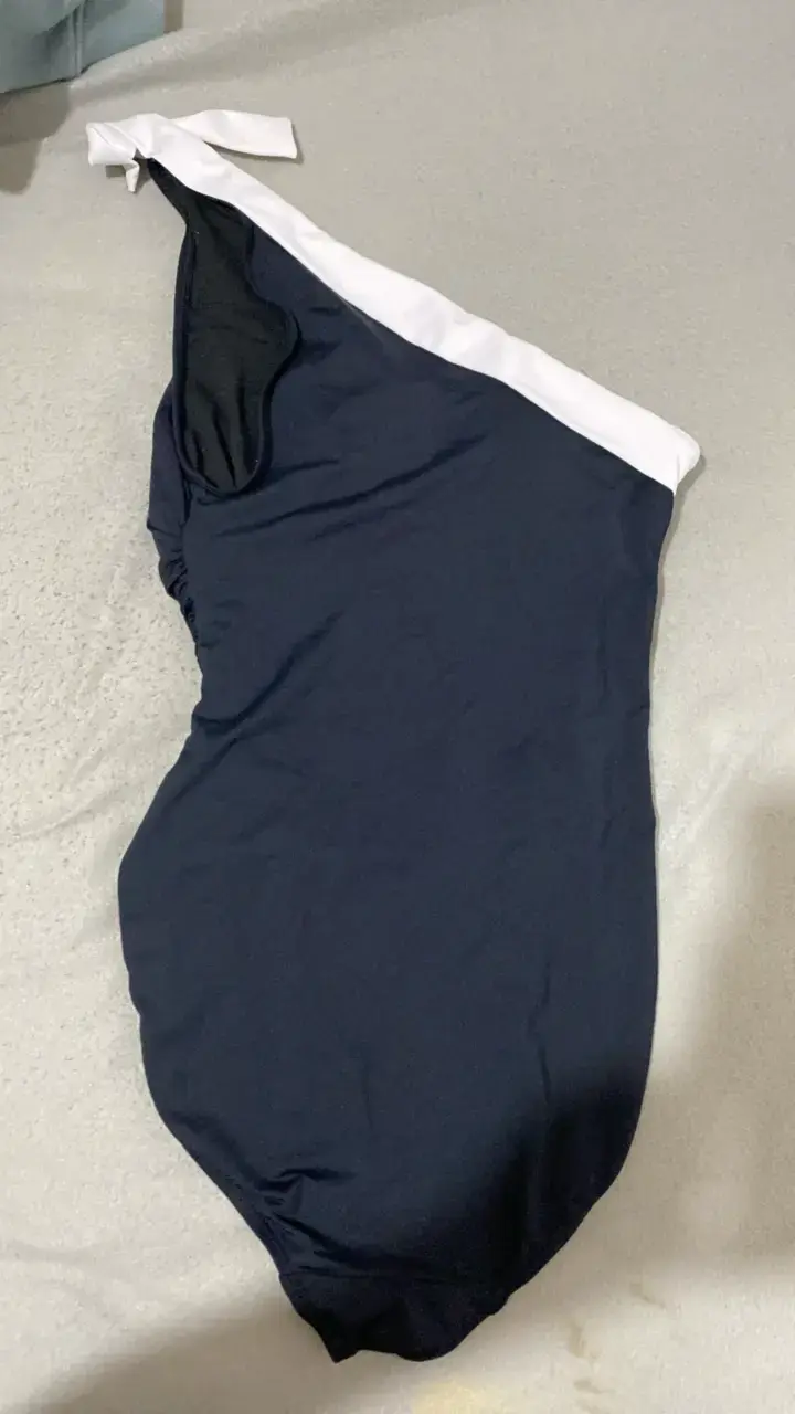 Traje de baño negro, detalle blanco Lauren Ralph - 3