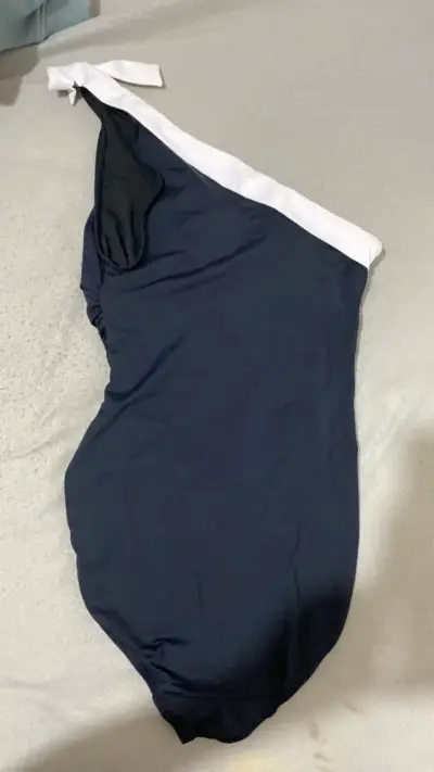 Traje de baño negro, detalle blanco Lauren Ralph - miniatura 3