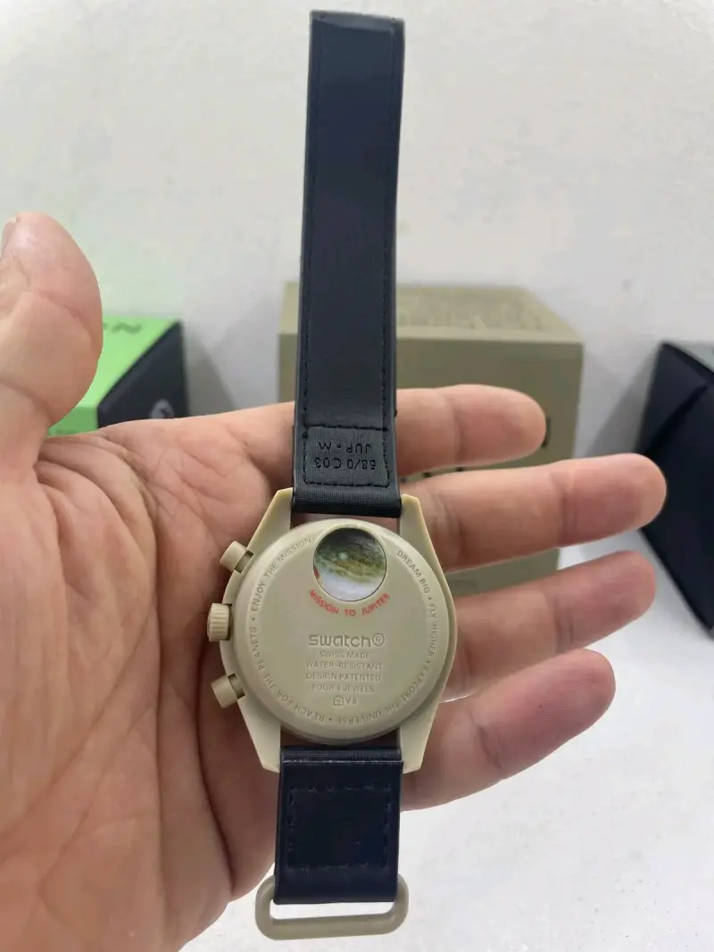 Reloj Omega replik Swatch Speedmaster MoonSwatch - 4