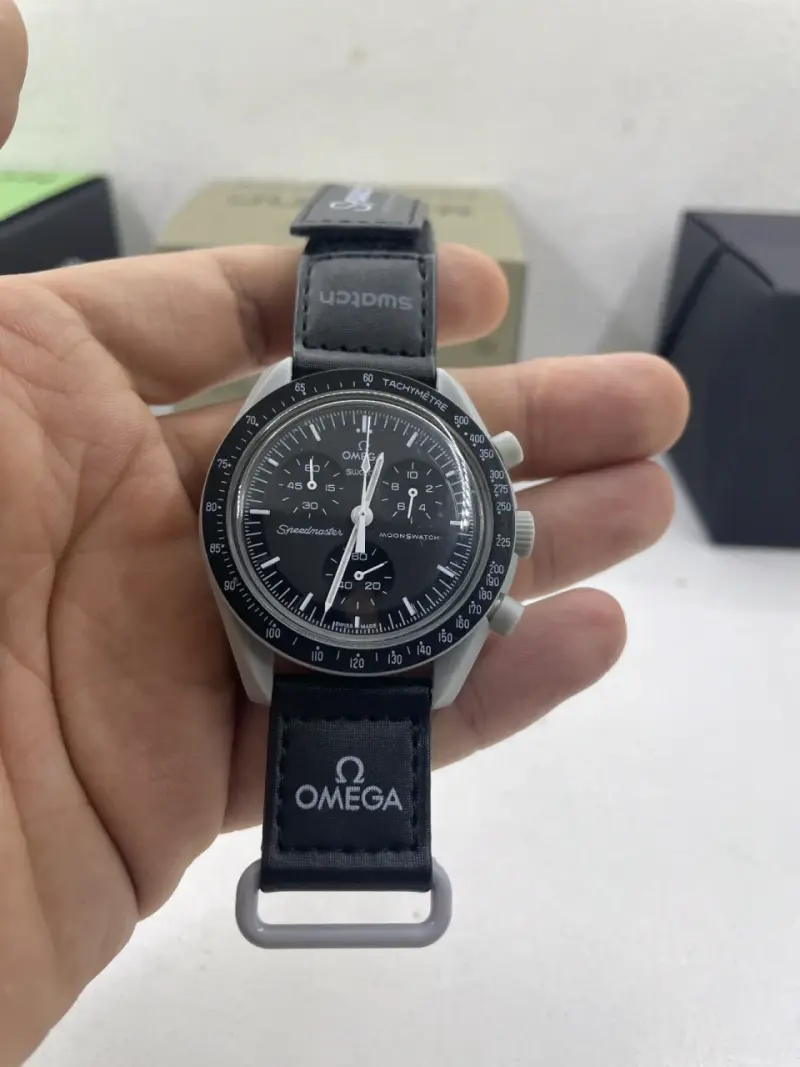 Reloj Omega replik Swatch Speedmaster MoonSwatch - 5