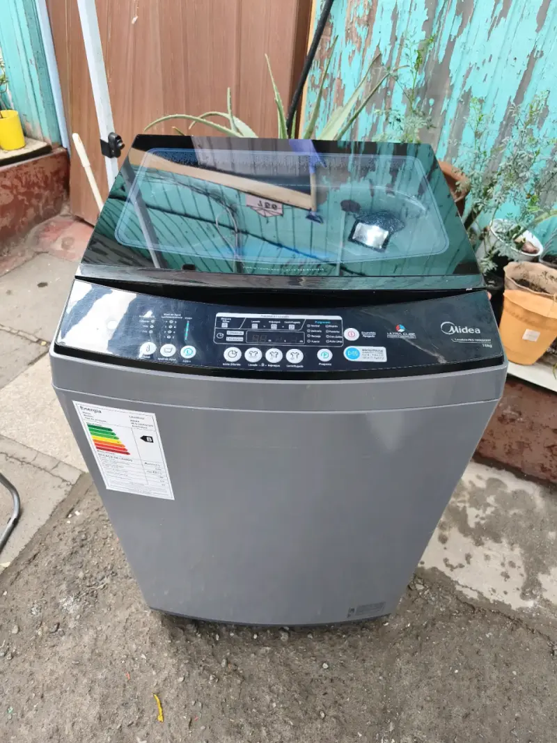 Lavadora Midea carga superior 16kg gris - 1