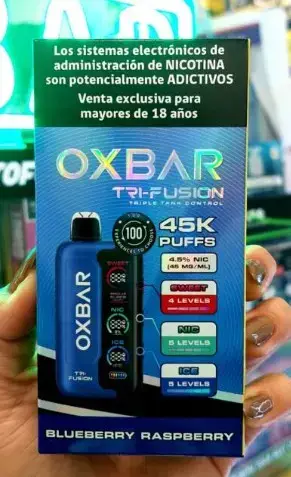 Vapeador Oxbar Tri-Fusion Blueberry Raspberry 45K Puffs - miniatura 1