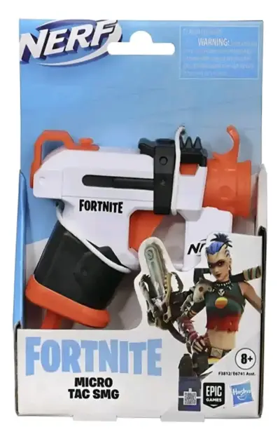 Pistola Nerf Fortnite Micro Tac SMG con dardos - miniatura 1