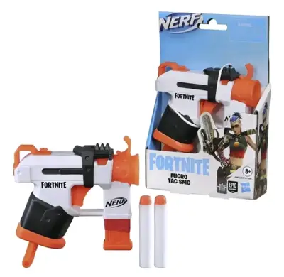 Pistola Nerf Fortnite Micro Tac SMG con dardos - miniatura 3