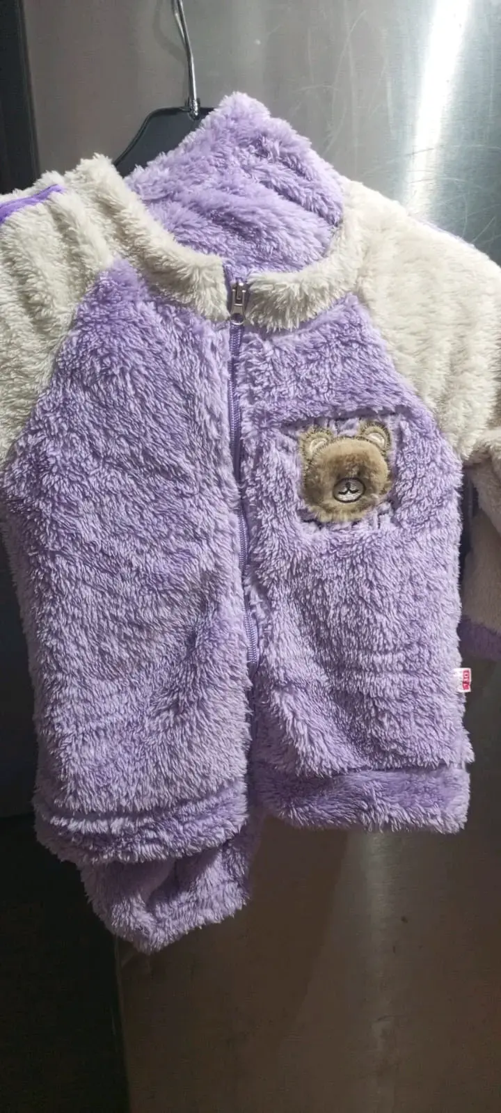 Chaqueta polar para bebé con diseño de oso