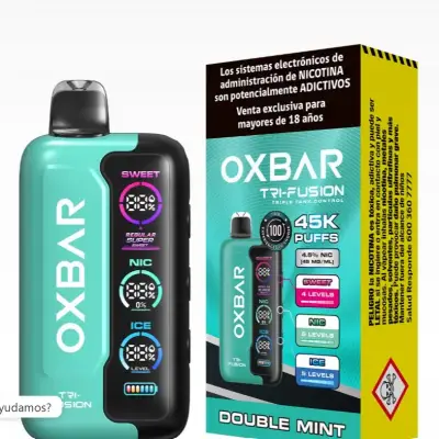 Vaporizador Oxbar Tri-Fusion 45K Puffs Menta Doble - miniatura 1
