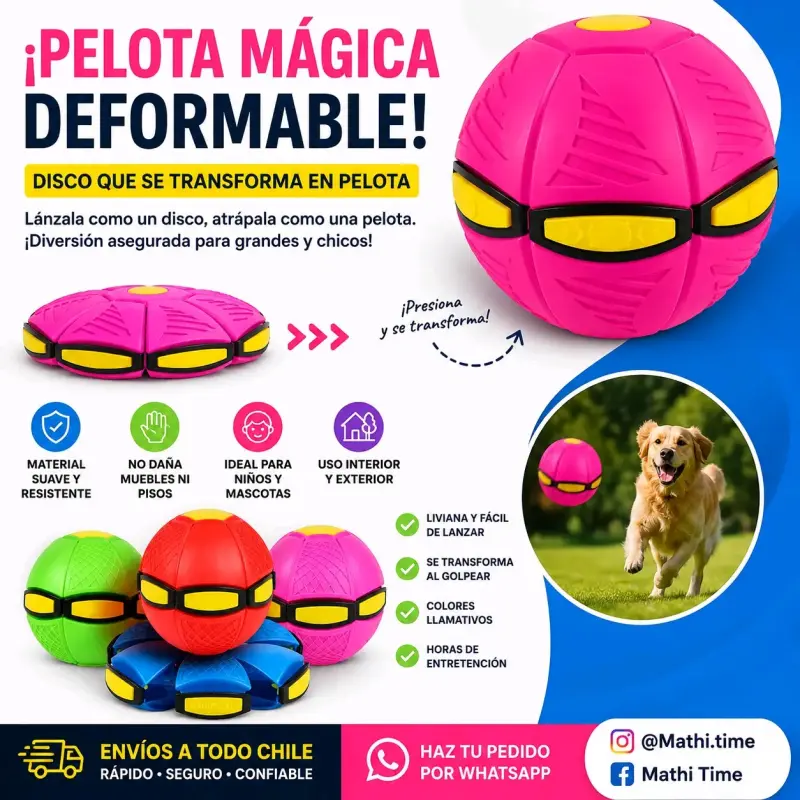 Pelota mágica deformable para niños y mascotas - 2