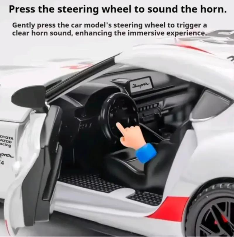 Auto Toyota Supra GT4 JDM Premium Luces y sonido - 4