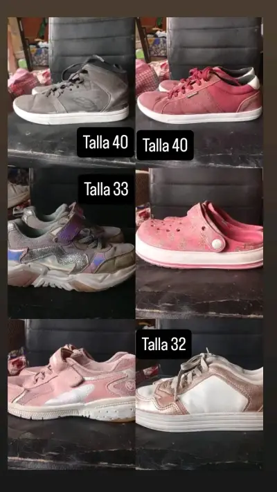 Lote de zapatillas variadas para niños y adultos - miniatura 1