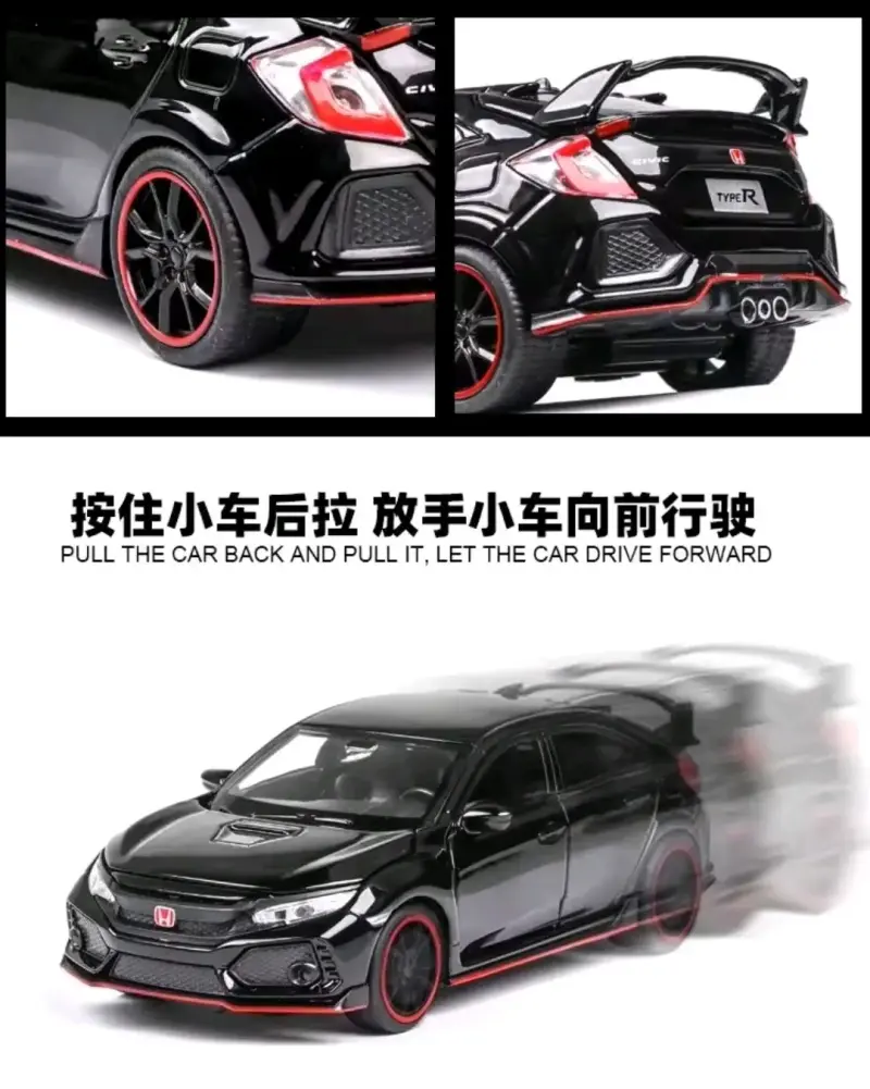Auto Honda Civic Type R Luces y Sonido. Esc 1:32 - 6