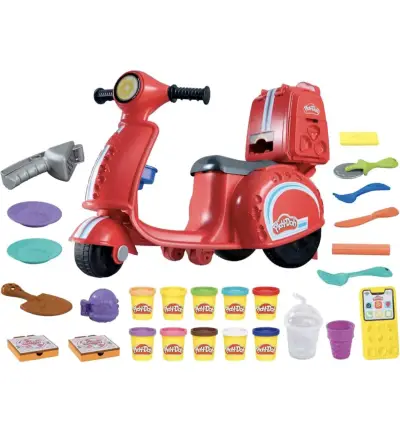 Set de juego Play-Doh Moto Repartidora de Pizzas - miniatura 5