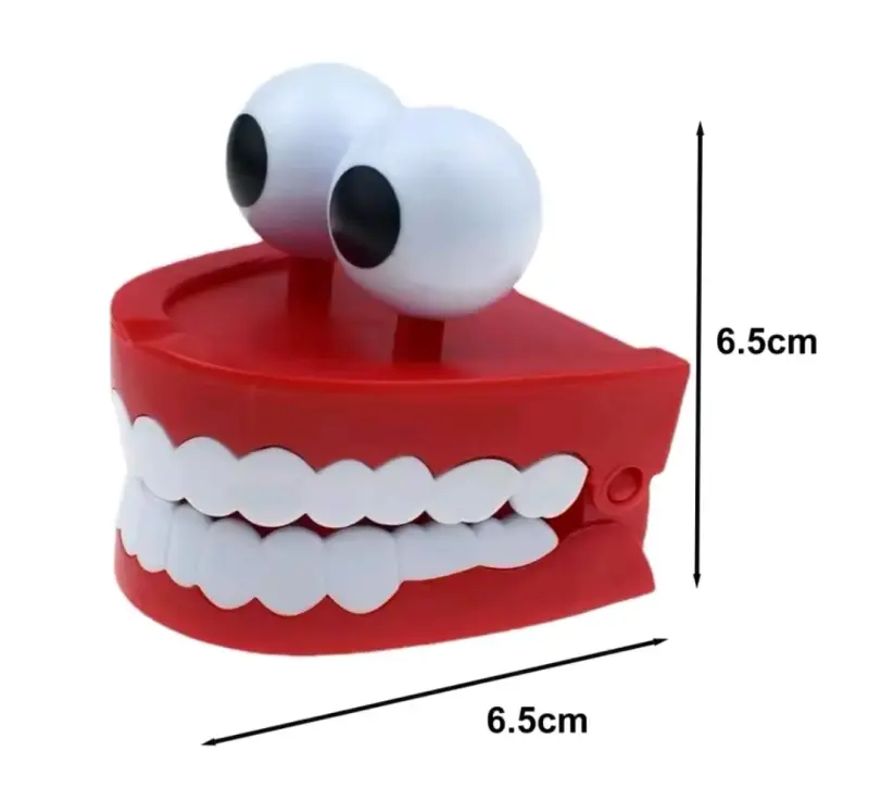Juguete de dientes saltarines con ojos. Dentadura - 3