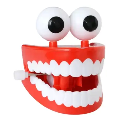 Juguete de dientes saltarines con ojos. Dentadura - miniatura 4