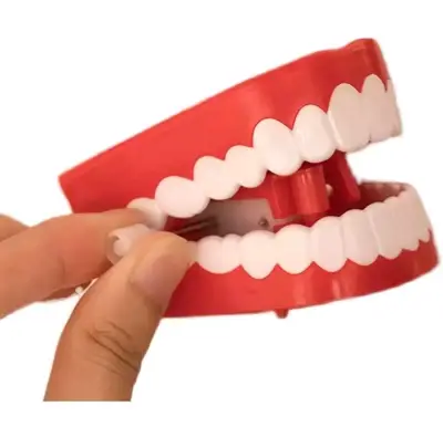 Juguete de dientes saltarines con ojos. Dentadura - miniatura 6