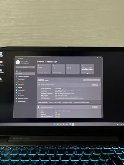 Laptop Lenovo Ideapad Gaming 3 - miniatura 5