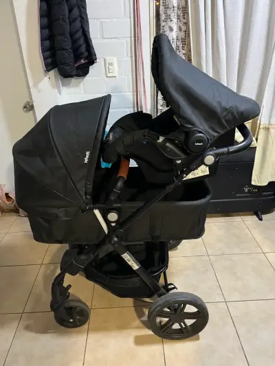 Coche de bebé Infanti negro - miniatura 1