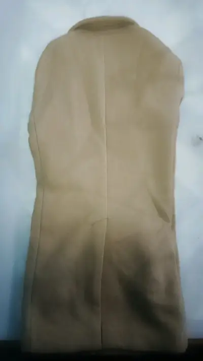 Abrigo de lana beige para mujer - miniatura 4