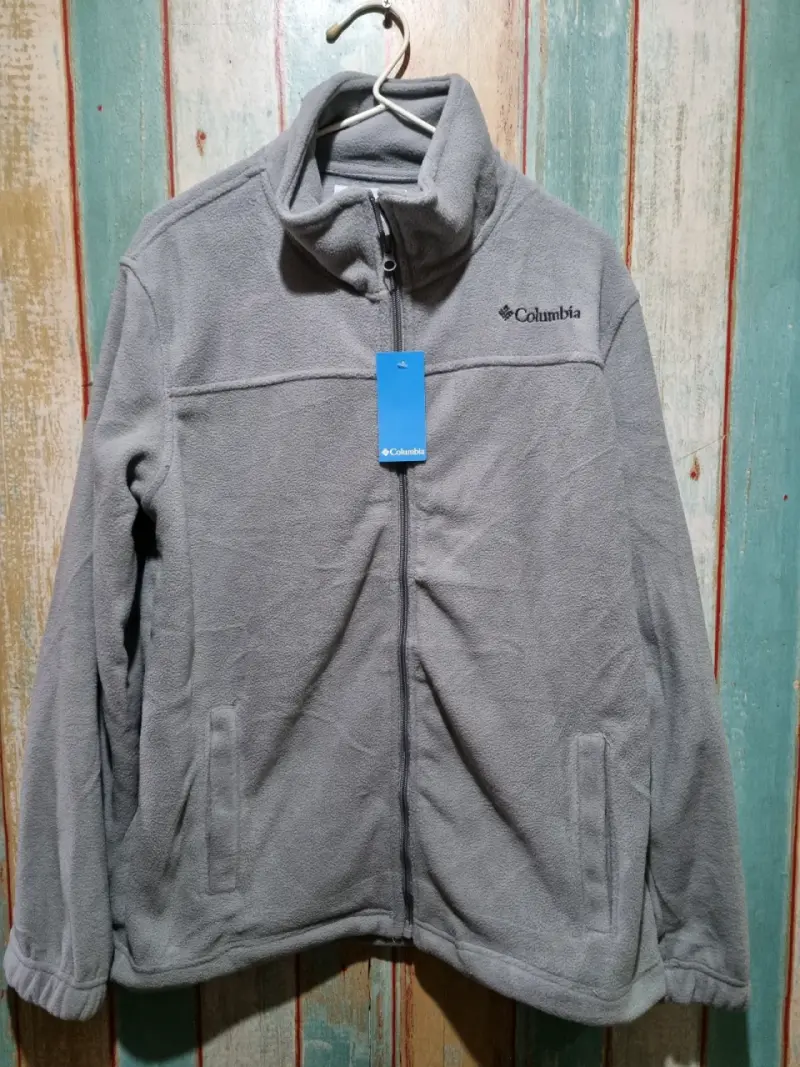 Chaqueta polar Columbia gris para hombre - 2