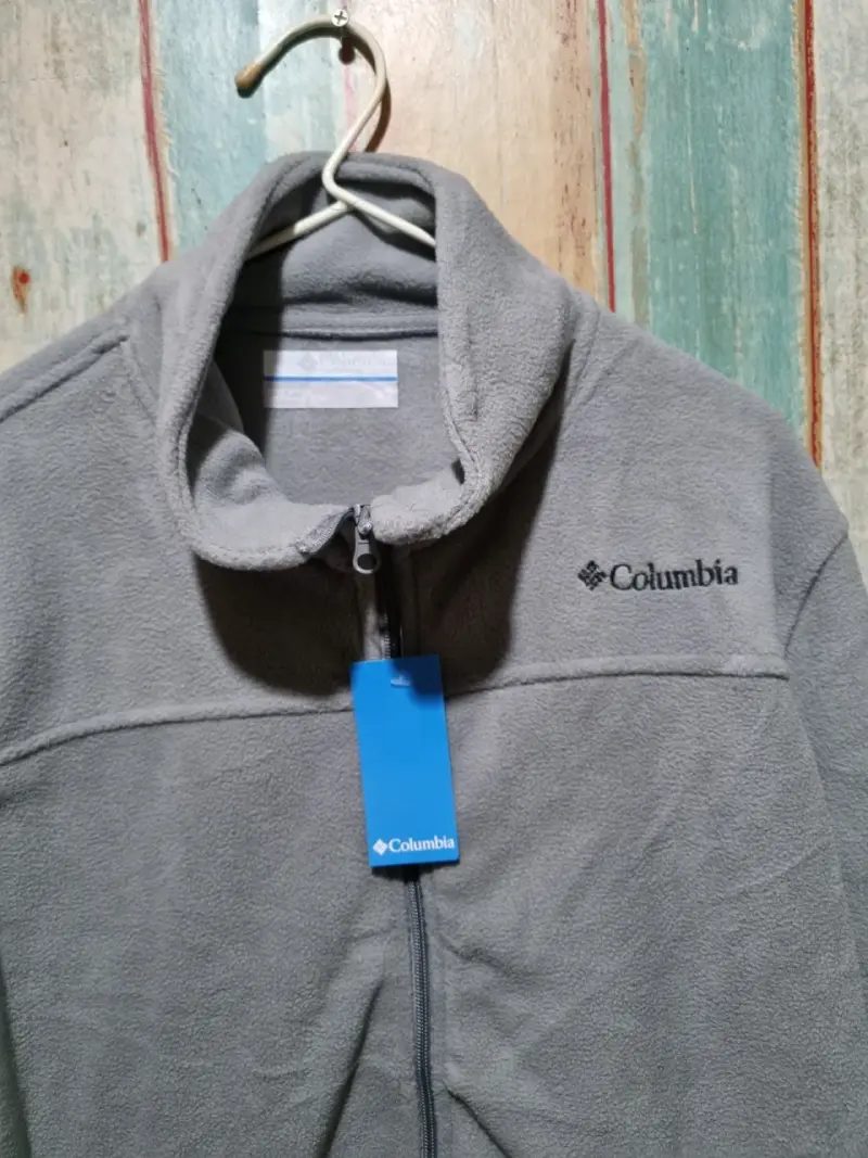 Chaqueta polar Columbia gris para hombre - 6