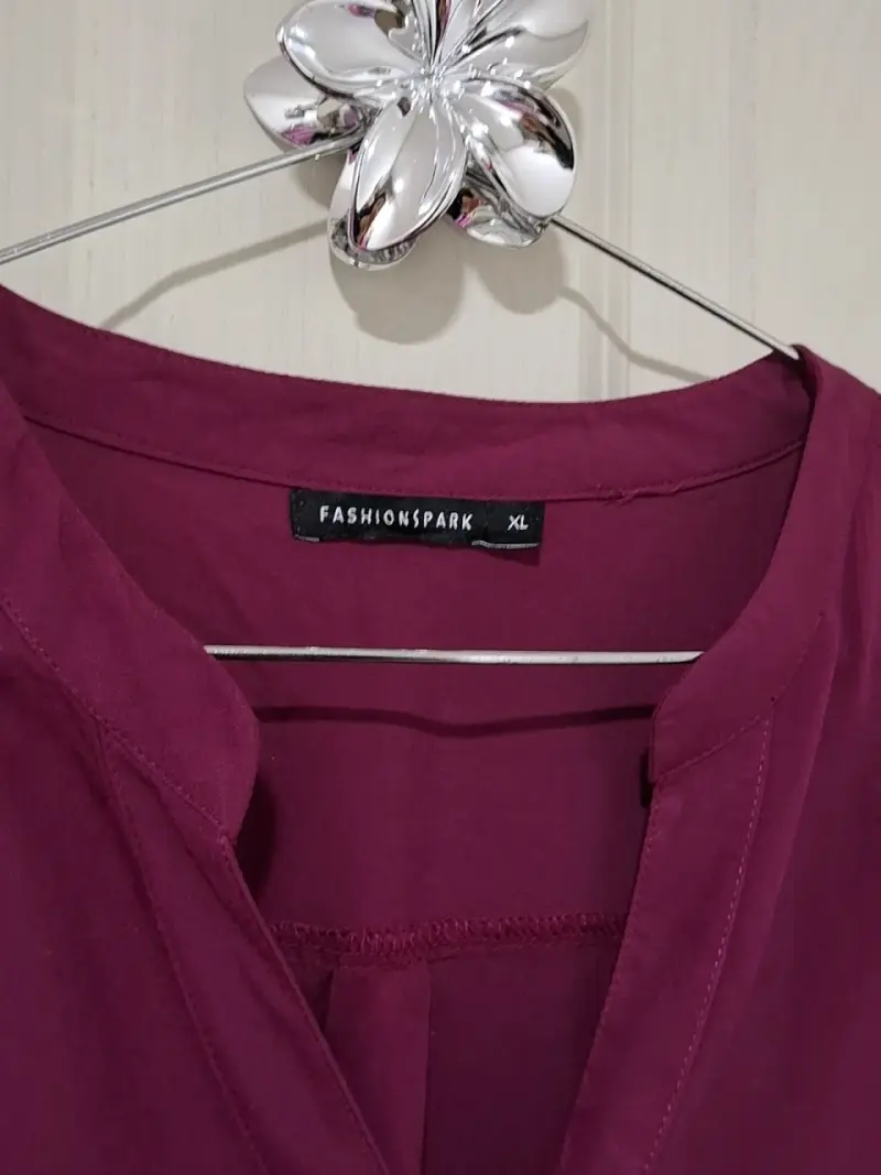 Blusa morada de mujer con bolsillos Fashion Park - 2