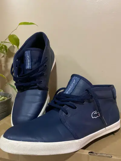 Zapatillas Lacoste cuero azul marino - miniatura 2