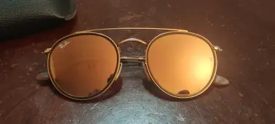 Gafas de sol doradas Ray-Ban redondas - miniatura 1