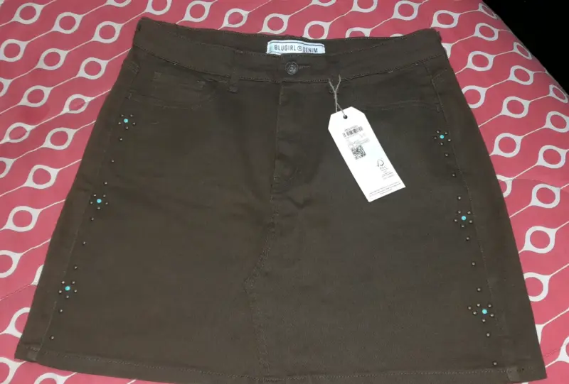 Falda Denim rivets - 1