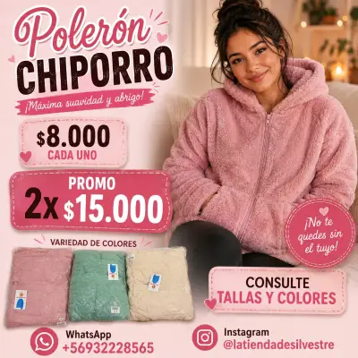 Polerón Chiporro Suave y Abrigador - miniatura 1