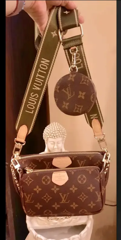 Bolso Monogram con Correa Verde - miniatura 1