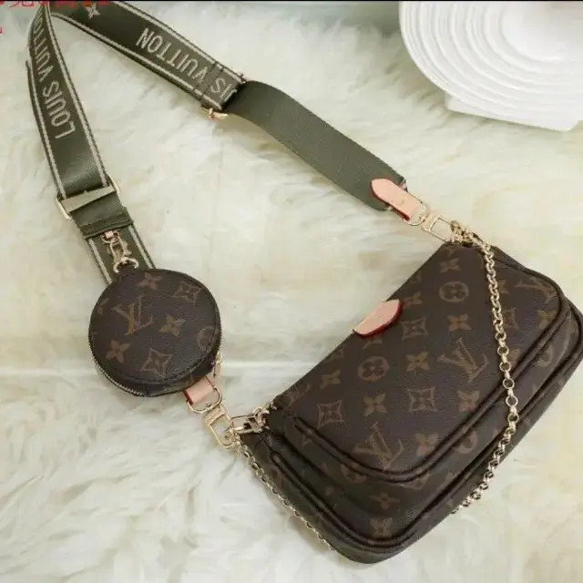 Bolso Monogram con Correa Verde - 3