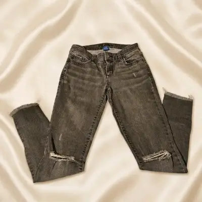 Jeans rasgados para mujer color gris - miniatura 1
