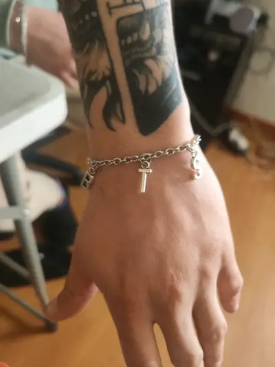Collar y pulsera 'ARMY' en acero quirúrgico - miniatura 3