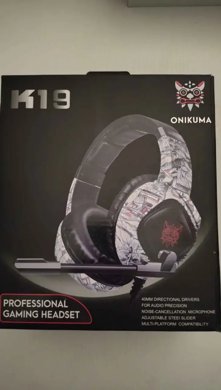 Audífonos gamer Onikuma K19 con micrófono - 1
