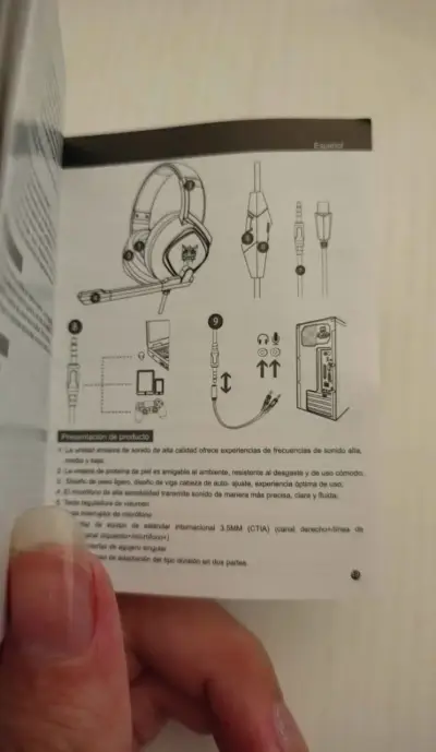 Audífonos gamer Onikuma K19 con micrófono - miniatura 6