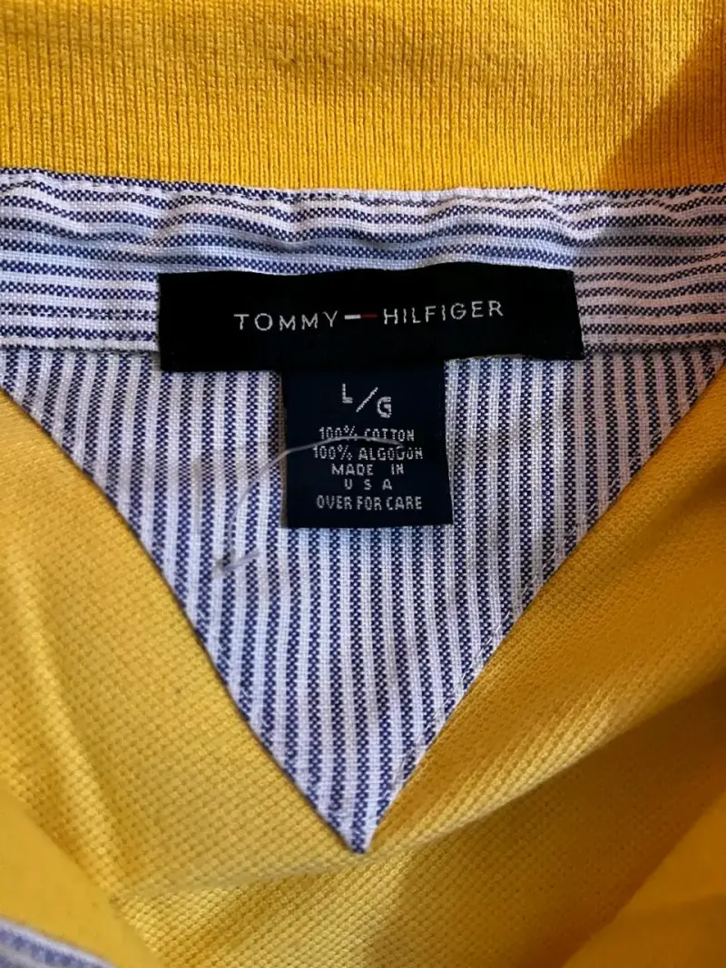 Polera Polo Amarilla Tommy Hilfiger Talla L  L - 2