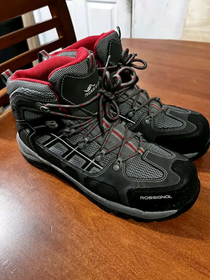Zapatos de seguridad Rossignol negras y rojas 43 - 2