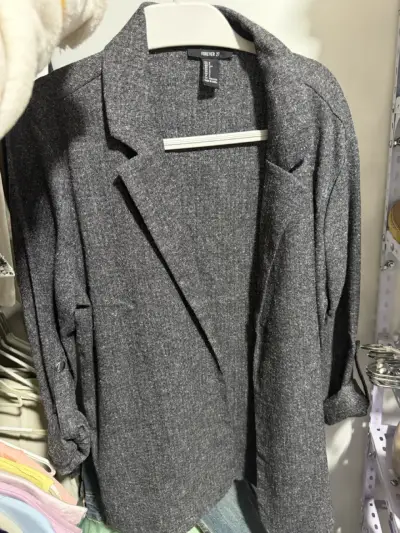 Blazer gris Forever 21 para mujer - miniatura 1