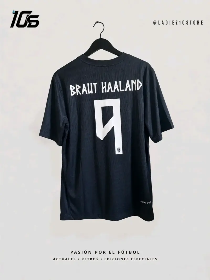 Camiseta de fútbol negra Nike Braut Haaland - 2