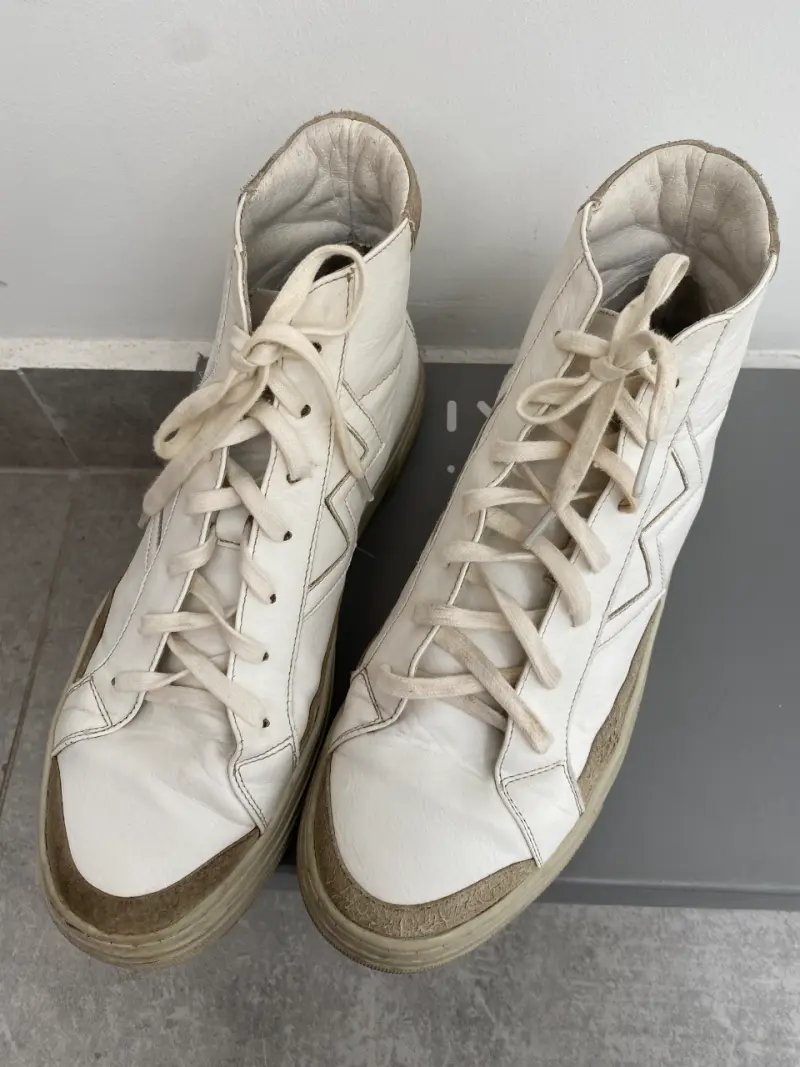 Zapatillas MIM caña alta blancas - 2