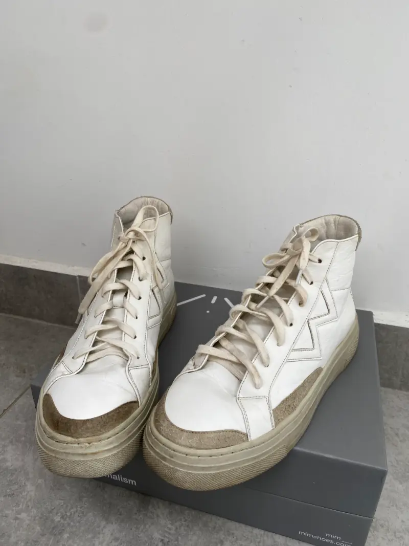 Zapatillas MIM caña alta blancas - 3