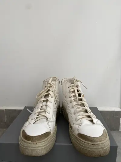 Zapatillas MIM caña alta blancas - miniatura 4